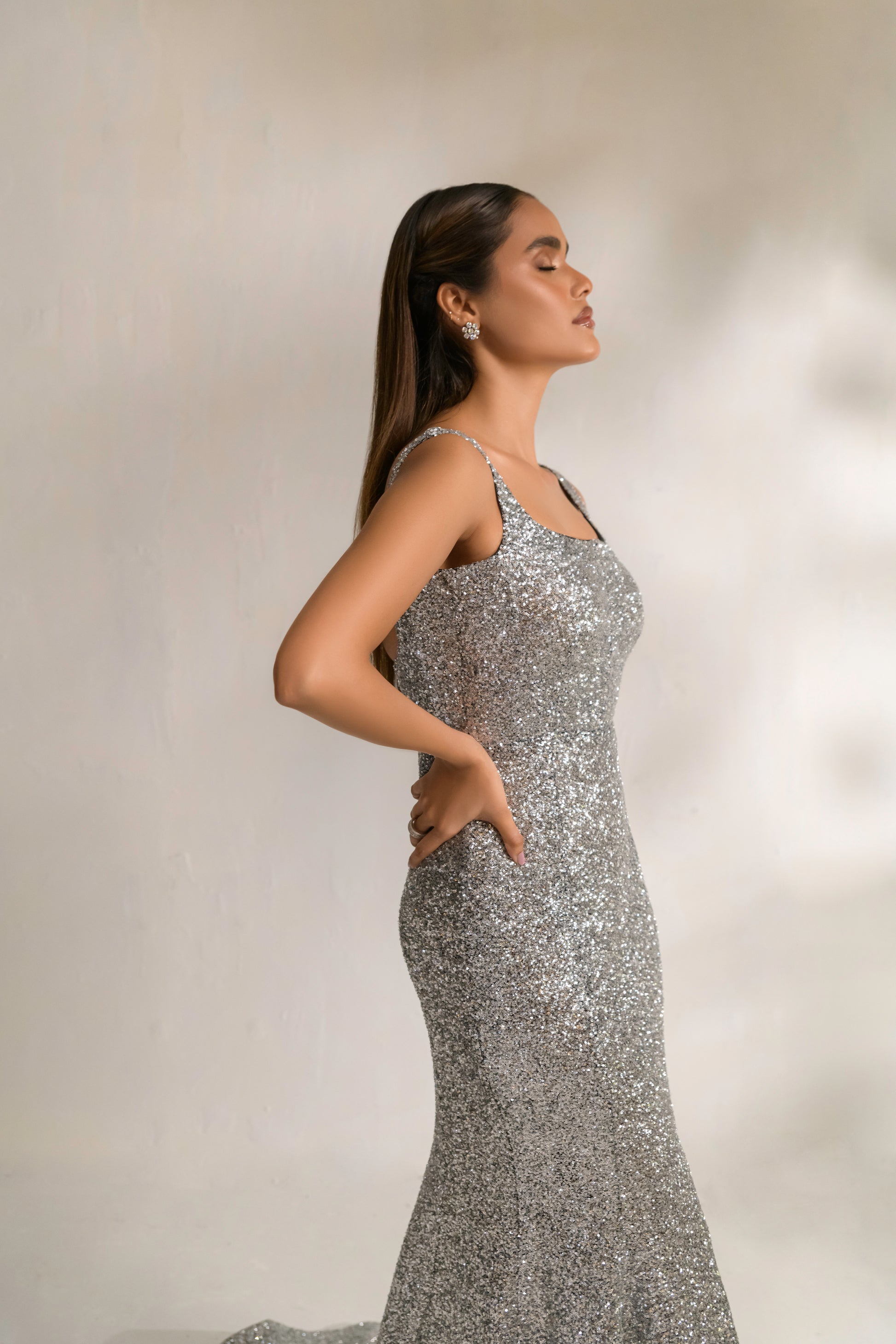 Shimmering Aylin gown perfect for special occasions and glamorous events