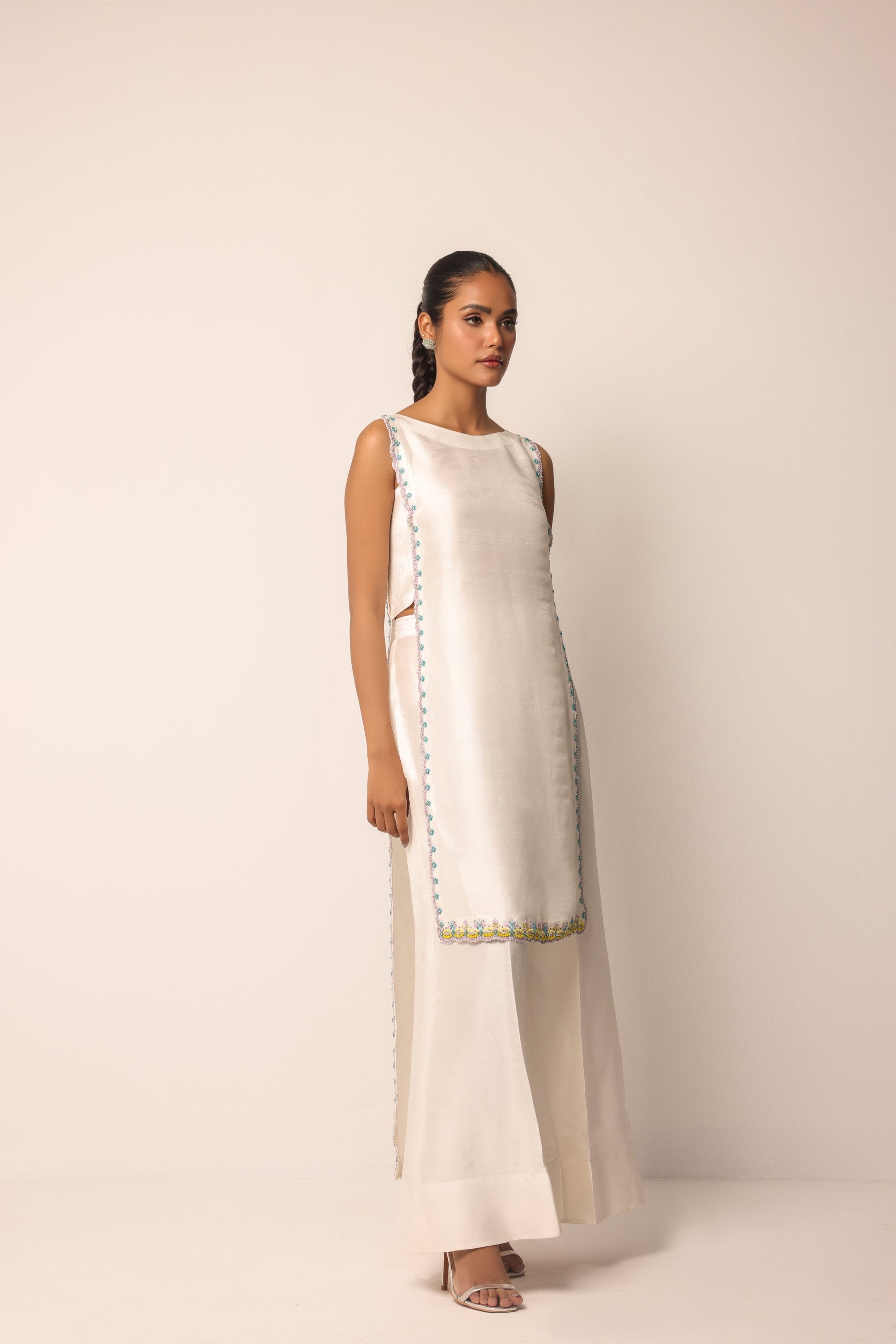 Designer dress ideal for modern formal wear with a minimalist style