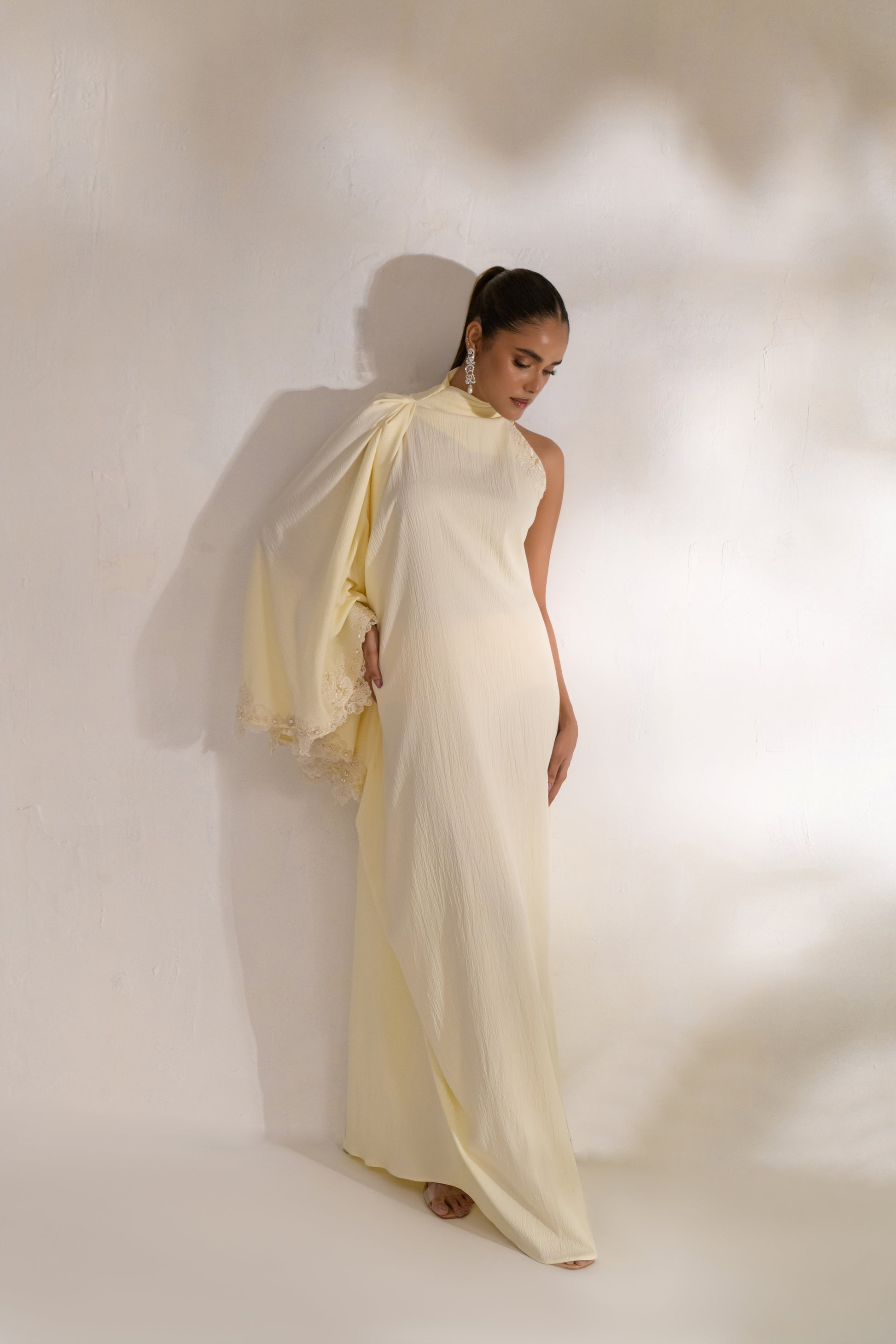 Flowy luxury evening wear kaftan for formal and wedding occasions