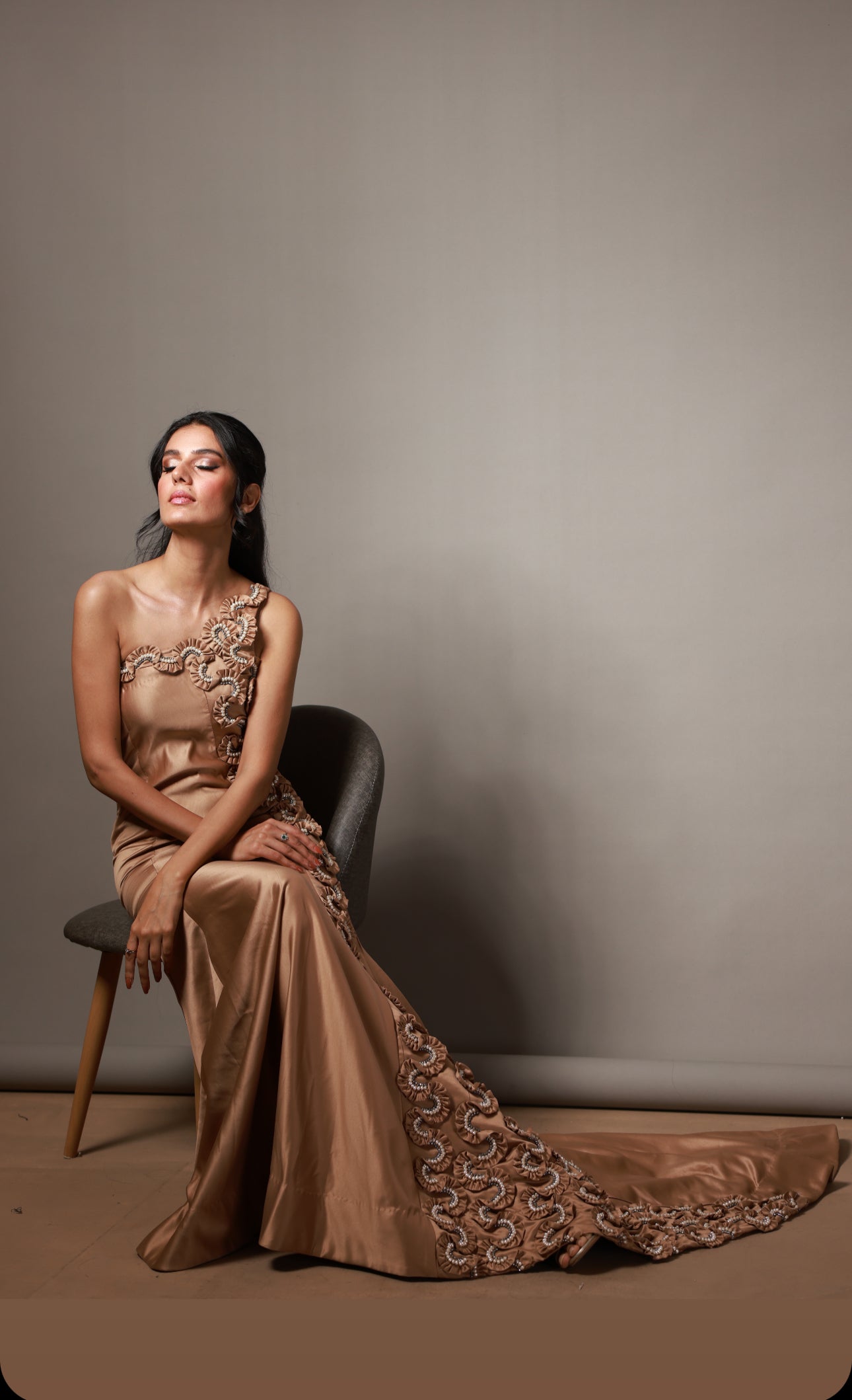 Premium hand-embellished Gleaming gown for special occasions