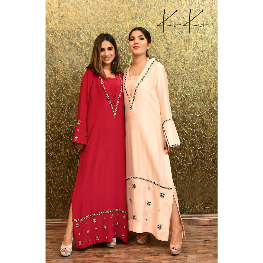 Silk Embroidered Kaaftan