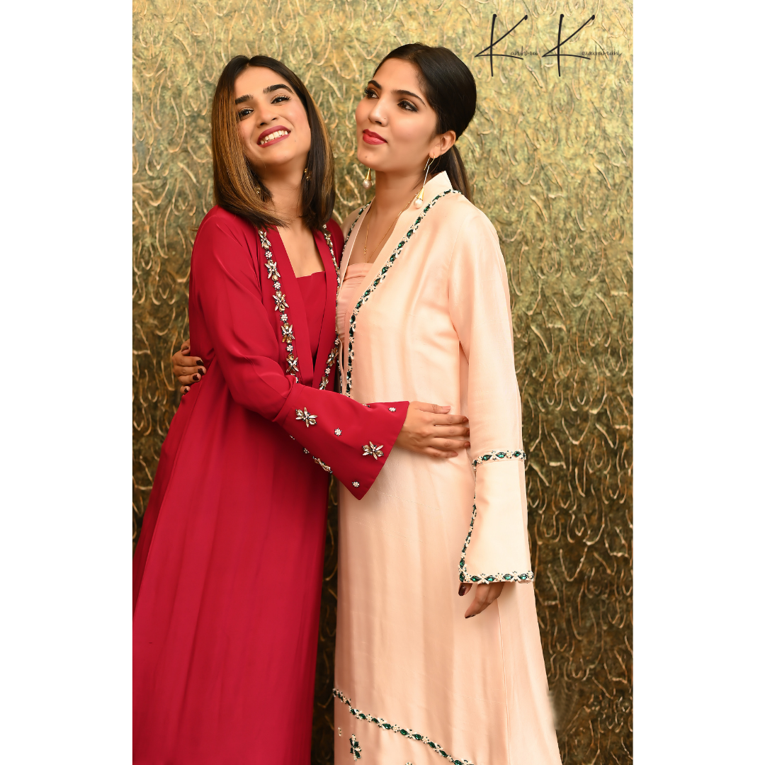 Silk Embroidered Kaaftan