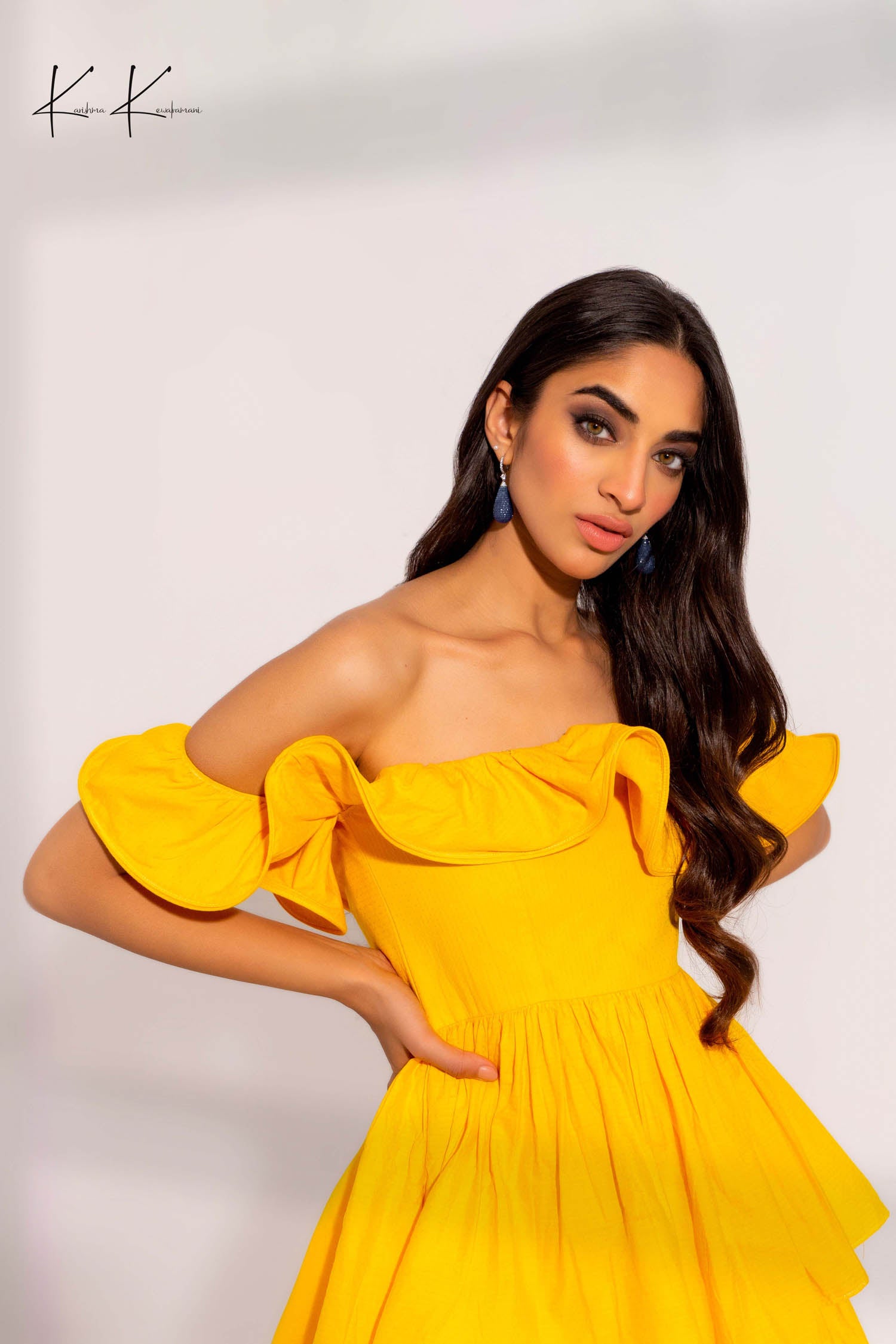 Off Shoulder with Ruffled Neck